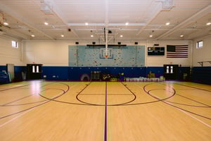 Whitby School Gym Featuring a Rock Climbing Wall